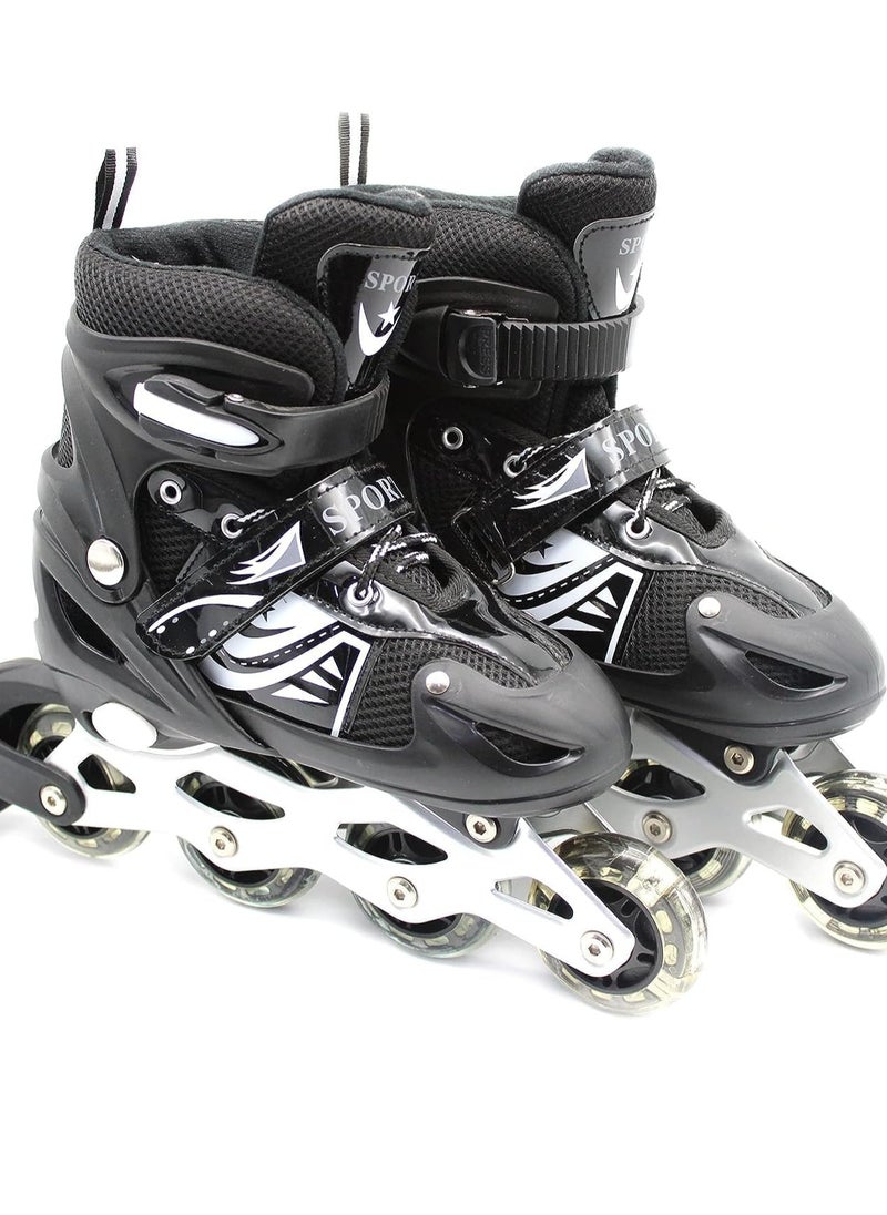 Spall Full Set Single Flash Childrenâ€²s Roller Skates Adult Roller Skates Adjustable Skates  - Image 2