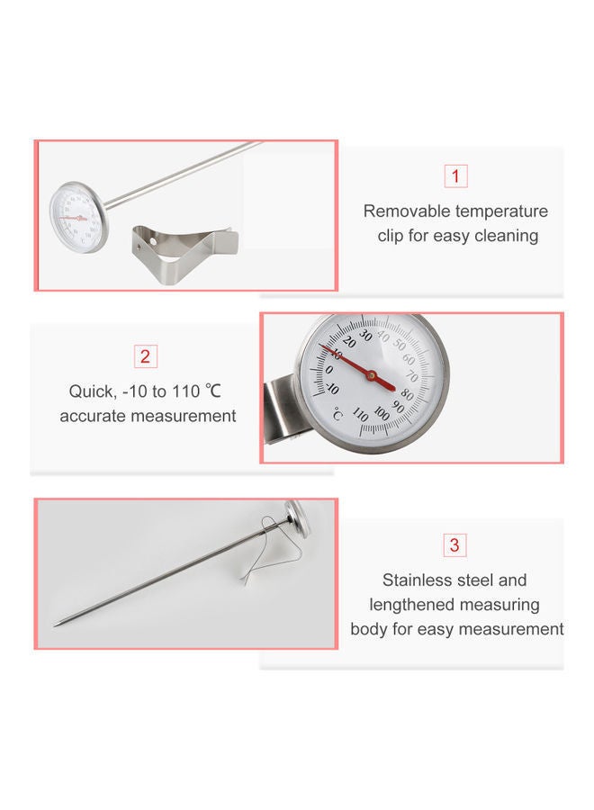 NIBEMINENT Hanging Milk Thermometer Silver 22x4x4cm - Image 3
