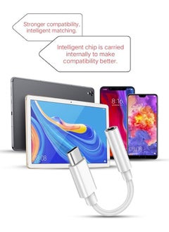 Ocean Samsung Usb-C to 3.5mm Audio Headphone Jack Adapter Type C, Type C Aux Audio Dongle Converter Compatible with  iPhone 15 Series, iPad, Samsung, Huawei, Xiaomi, etc Android Phone Model, White  - Image 5