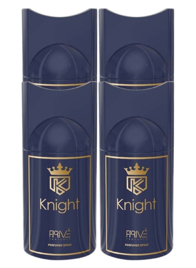 PRIVE 4 Pieces Knight Body Spray 250ML - Image 1