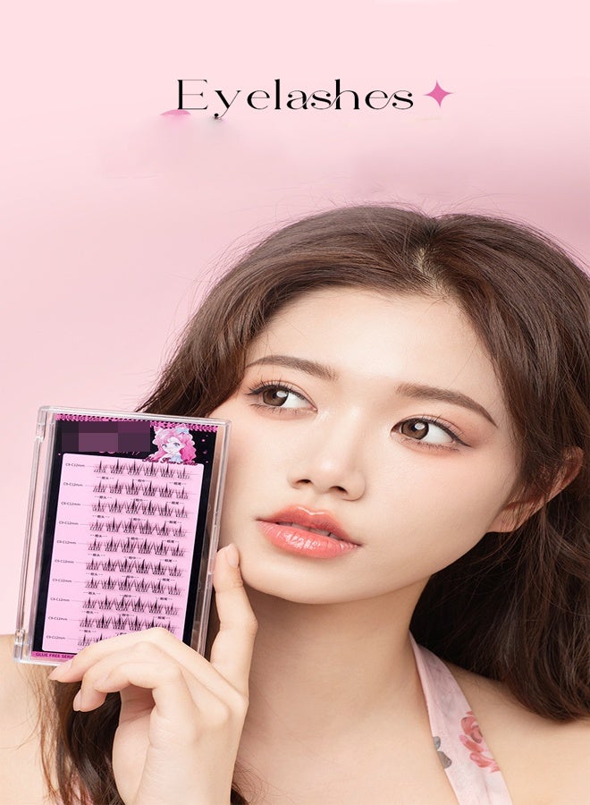 general Ultra Natural Sunflower Eyelashes 10 Rows 60 Clusters Natural Thick Self Adhesive No Glue Needed Versatile for All Makeup Looks for Beauty Enthusiasts - Image 2