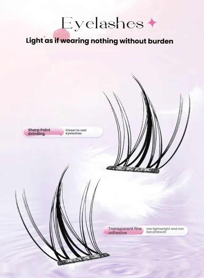 general Ultra Natural Sunflower Eyelashes 10 Rows 60 Clusters Natural Thick Self Adhesive No Glue Needed Versatile for All Makeup Looks for Beauty Enthusiasts - Image 5