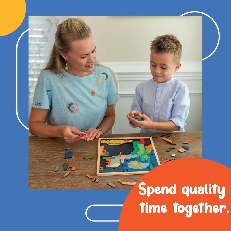 EKOPLAY ’s New York Puzzle for School Kids, 75 Piece Jigsaw Puzzle, Learning Educational Toys Gifts for Boys Girls. Discover City Puzzle Series. - Image 4