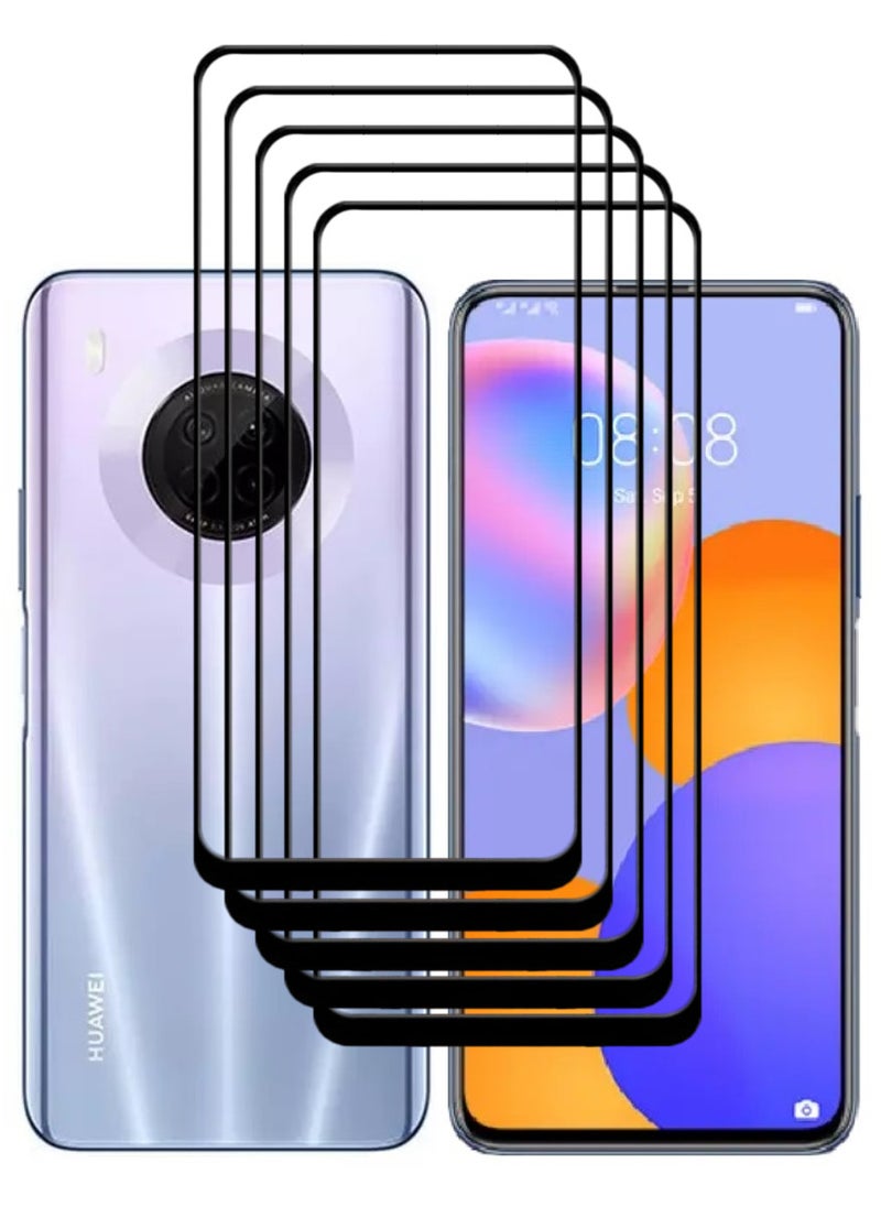 ACLIX 5 Pieces Antistatic ESD Dustproof Premium Quality High Definition Tempered Glass Screen Protector Designed For Huawei Y9a - Image 1