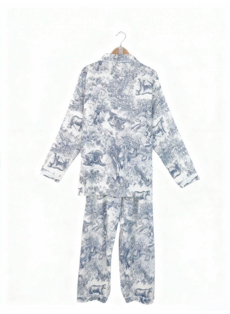 WOMEN'S PAJAMA-LONG SHIRT AND LONG PANTS, AUTUMN NEW STYLE - Image 3