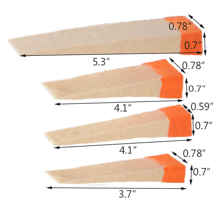 Jiayouy 4 Pieces Piano Mutes Tool Wool Felt Wedge Mute Professional Upright/Grand Piano Tuning Maintenance Kit - Image 5
