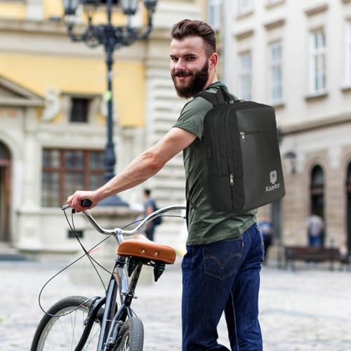 Kaaytee Zephyr Backpack Bag with 15.6 Inch Laptop Compartment, USB Charging Port & Organizer Pocket for Men Women Boys Girls- (Black) - Image 4