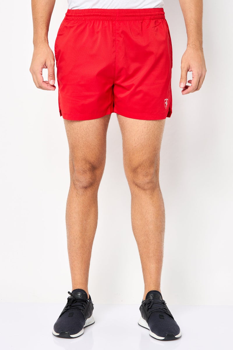 Scuderia Ferrari Men Sportswear Fit Training Shorts, Red  - Image 1