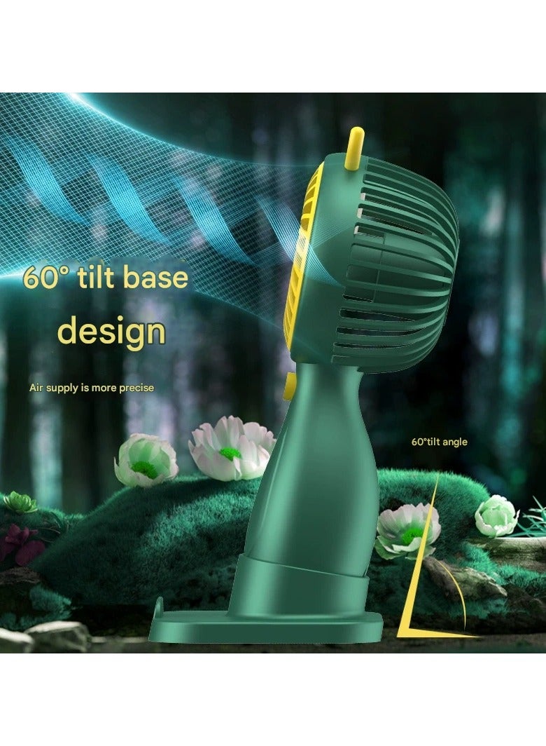 Goolsky Mini Handheld USB Fan – Lightweight Portable Rechargeable Pocket Fan, Desk/Travel/Outdoor Cooling, 3-Speed Quiet Operation - Image 3