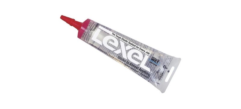 Sashco 5 oz Clear Lexel Adhesive Caulk Tube - Image 1
