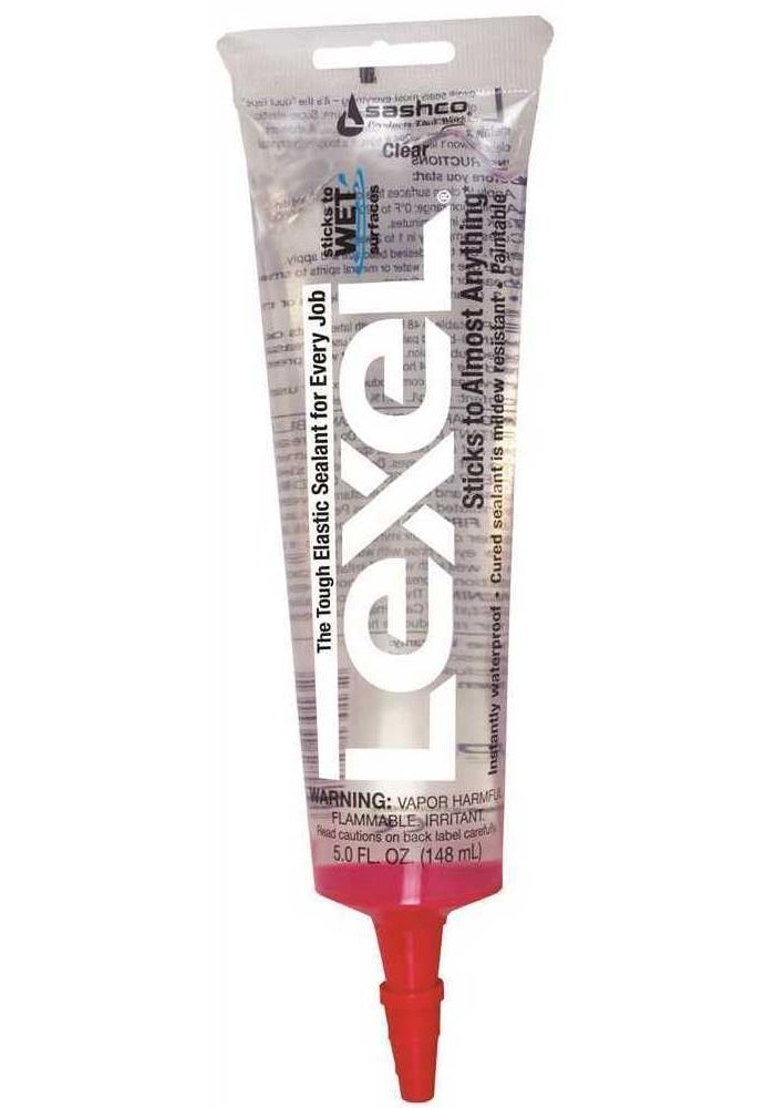 Sashco 5 oz Clear Lexel Adhesive Caulk Tube - Image 2