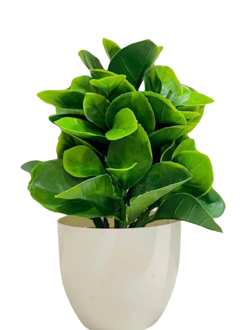 ATEVON White Pot Artificial Flower Plants: Ideal for Home Office Decor in Bedrooms, Living Rooms, and Balconies - Image 1