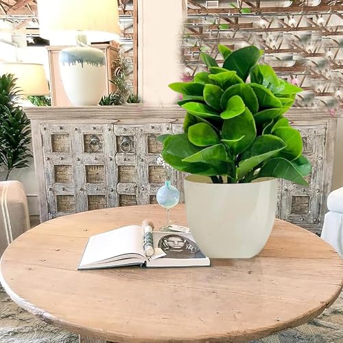 ATEVON White Pot Artificial Flower Plants: Ideal for Home Office Decor in Bedrooms, Living Rooms, and Balconies - Image 4