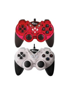 WHITE AND RED