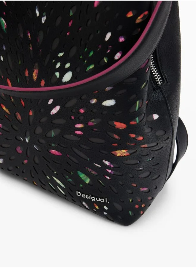 DESIGUAL Mini Perforated Backpack