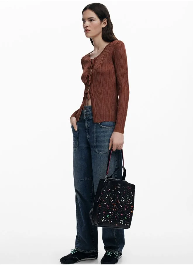 DESIGUAL Mini Perforated Backpack