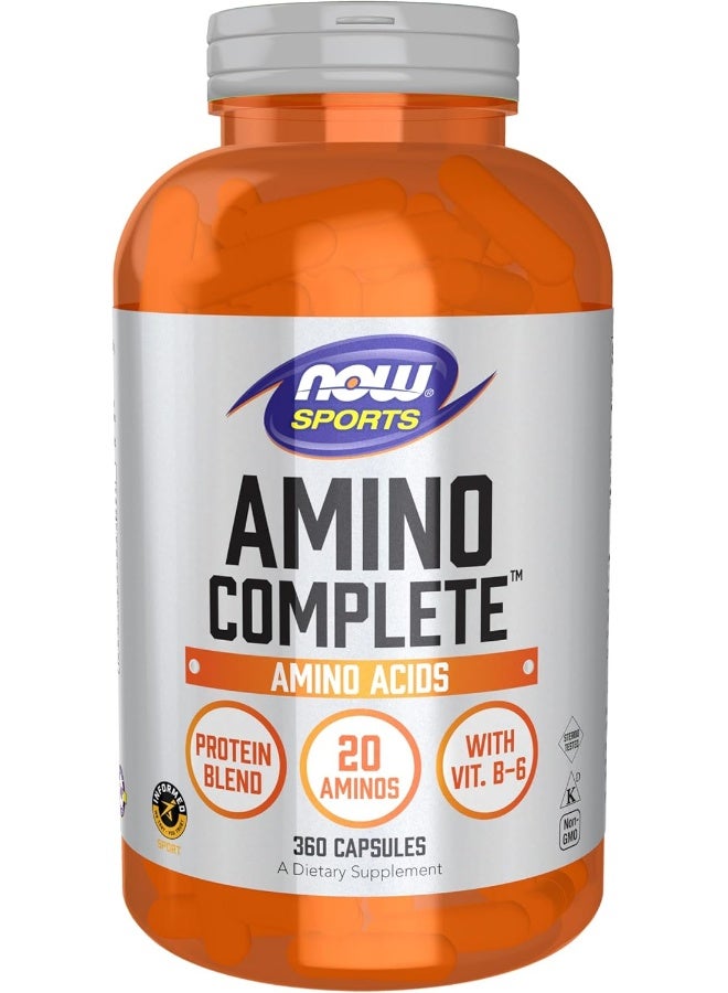 NOW Foods - Amino Complete Supplement - 360 Capsules - Image 1