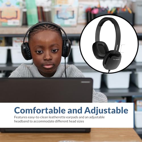 Cyber Acoustics 3.5mm Stereo Headphones for PCs and Other 3.5mm Devices in The Office, Classroom or Home (ACM-6004) - Image 2