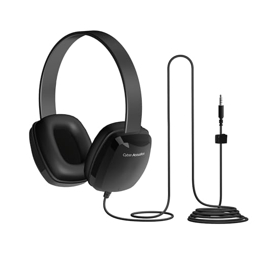 Cyber Acoustics 3.5mm Stereo Headphones for PCs and Other 3.5mm Devices in The Office, Classroom or Home (ACM-6004) - Image 1