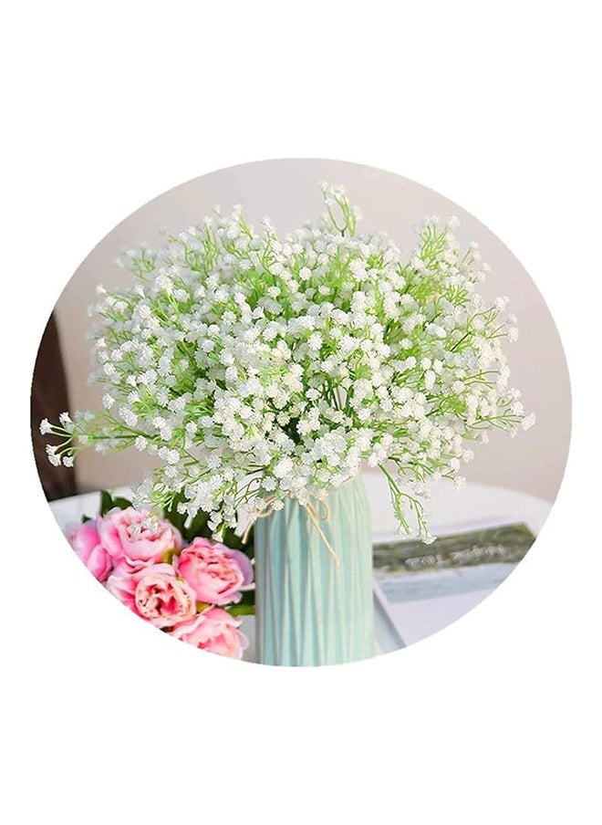 Generic Baby Flower Bouquet Plastic For Decoration White  - Image 1