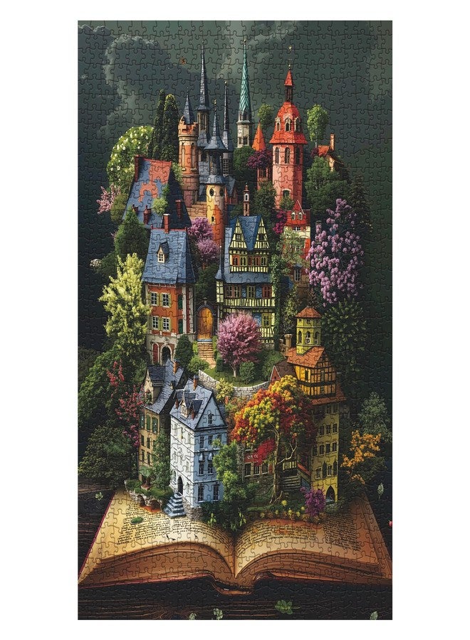 BBOLDIN Magic House Books Puzzles for Adults 1000 Pieces, Mystery Landscape Scenic Jigsaw Puzzles, Colorful Fantasy Art Puzzles - Image 2