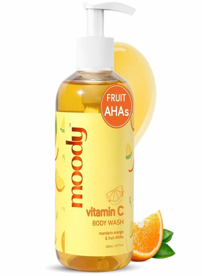  مودي غسول الجسم مودي بفيتامين سي لتفتيح البشرة مع أحماض ألفا هيدروكسي الفاكهية | يُحارب التصبغات وينظف بعمق | لبشرة نضرة ومرطبة | خالٍ من الكبريتات | مناسب لجميع أنواع البشرة | للنساء والرجال (200 مل) - Image 1
