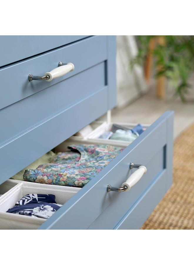 Zaboon Drawer, white/blue, 80x42x20 cm - Image 4