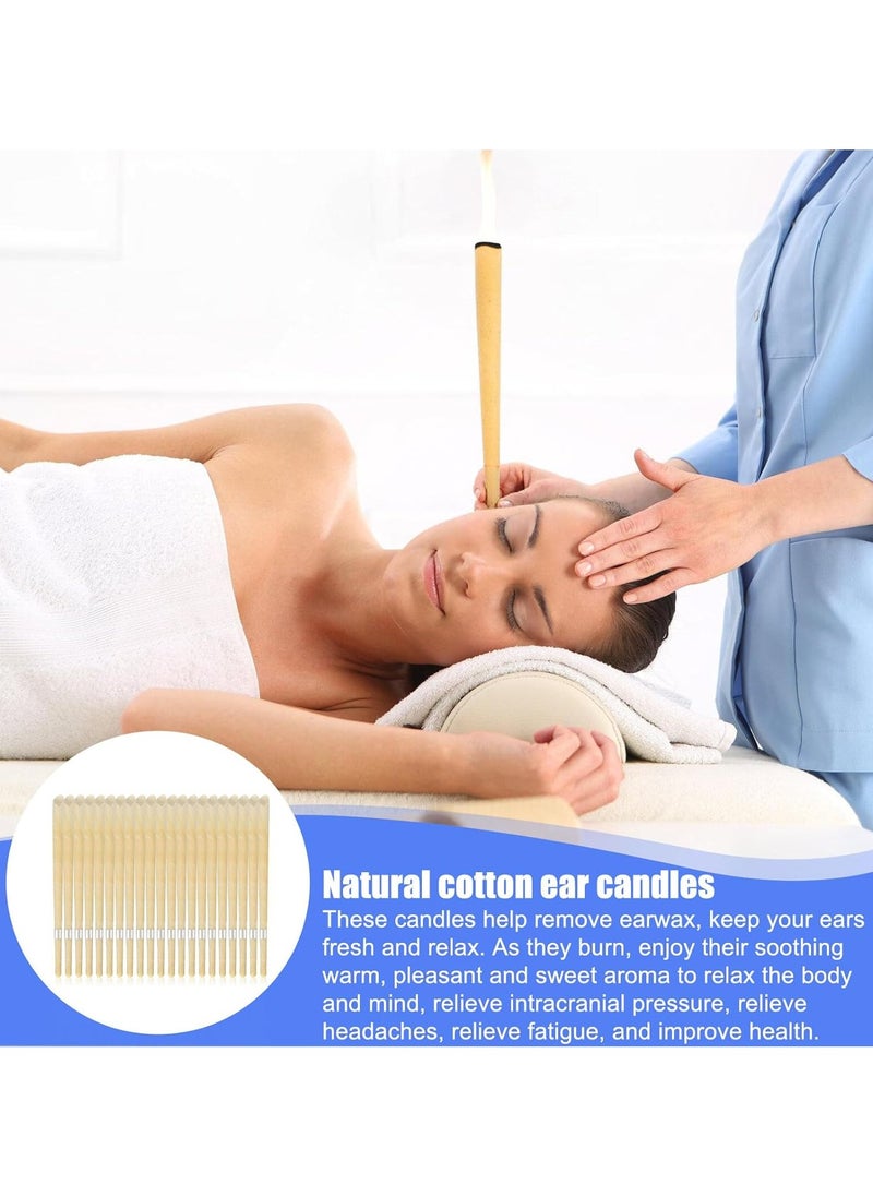 Chillspace 20-Piece Ear Wax Remover Candles Set,Aromatherapy Pure Beeswax Ear Wax Candles improve sleep  - Image 2