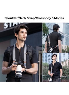 K&F Concept Camera Neck Strap for Photographers with Quick Release, Adjustable Camera Shoulder Sling Strap Compatible for Nikon Canon Sony Olympus DSLR Camera  - Image 2