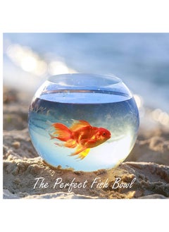 6 Inch Round Glass Bowl Aquarium Fish Tank Flower Vase Centerpiece Bubble Planter Terrarium Fish Bowl for Wedding Event Clear
