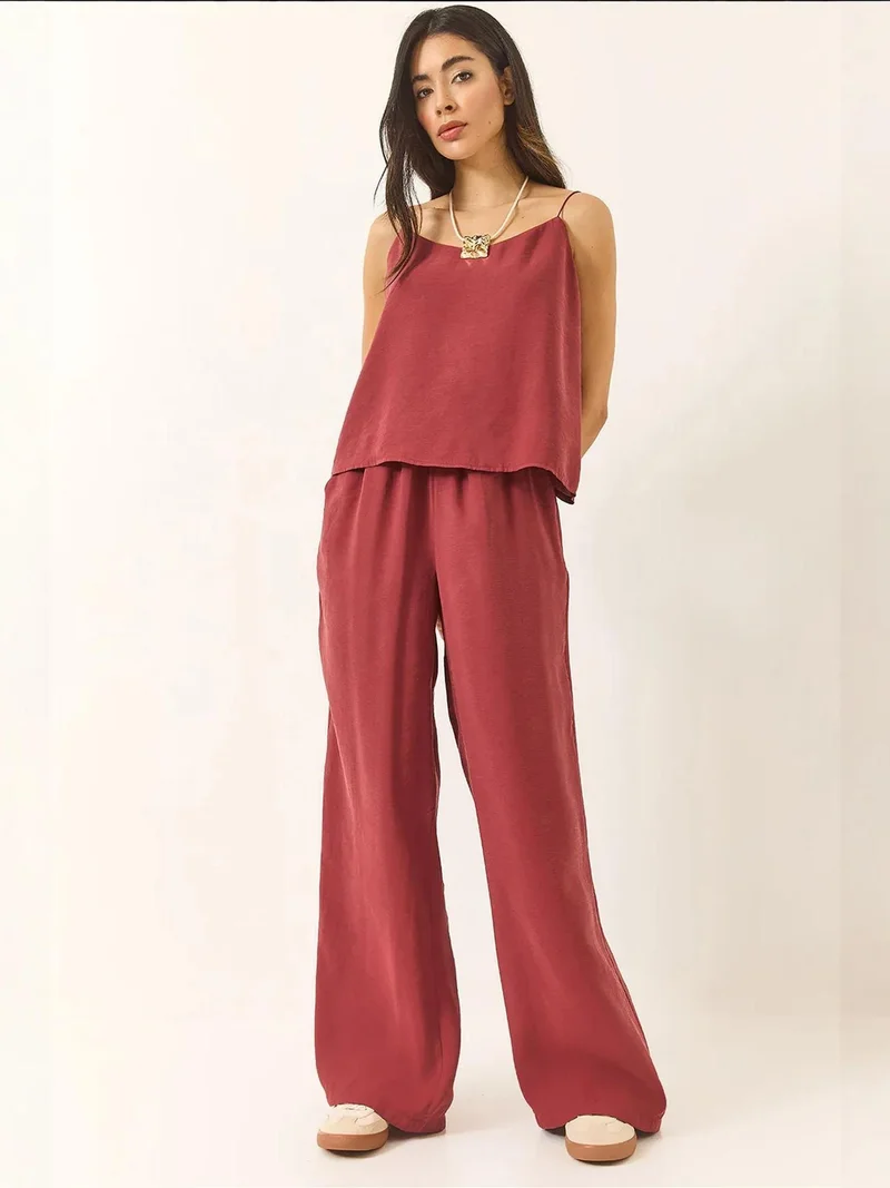 LUCCI V-Neck Long Sleeve Two-Piece Coord Set