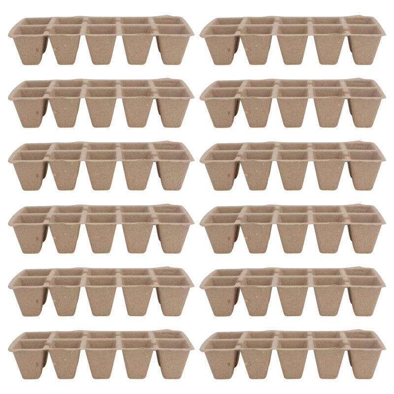Biodegradable Pulp Seedling Nursery Pots 10 Cell Set For Indoor Outdoor Gardening - Image 2