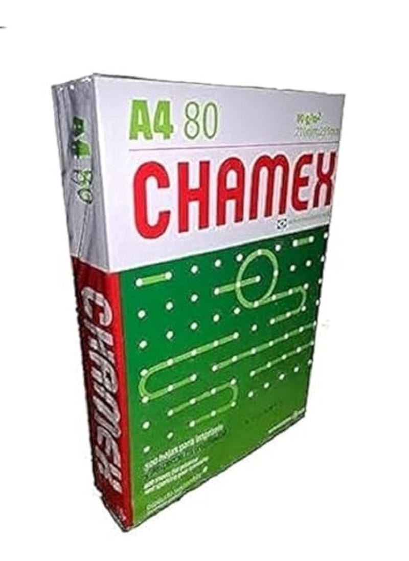 CHAMEX Chamex A4 Copy Paper, 80g - Pack of 500 Sheets  - Image 1