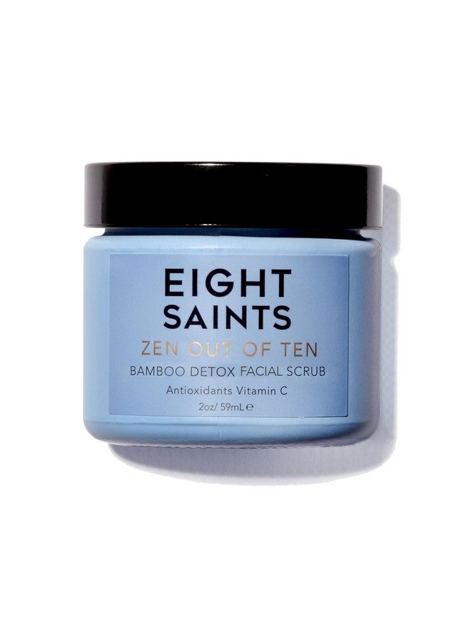 Eight Saints Zen Out Of Ten Bamboo Detox Face Scrub Exfoliator, Natural and Organic Daily Exfoliating Facial Scrub With Bamboo Fibers to Unclog Pores, Blackheads, Blemishes, and Dull Skin, 2 Ounces - Image 1