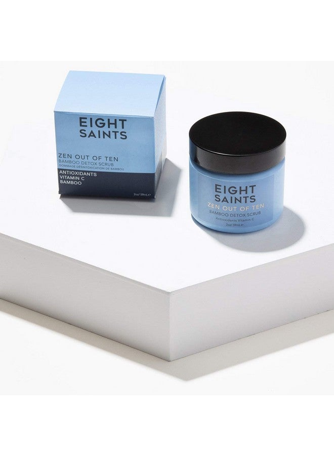 Eight Saints Zen Out Of Ten Bamboo Detox Face Scrub Exfoliator, Natural and Organic Daily Exfoliating Facial Scrub With Bamboo Fibers to Unclog Pores, Blackheads, Blemishes, and Dull Skin, 2 Ounces - Image 2