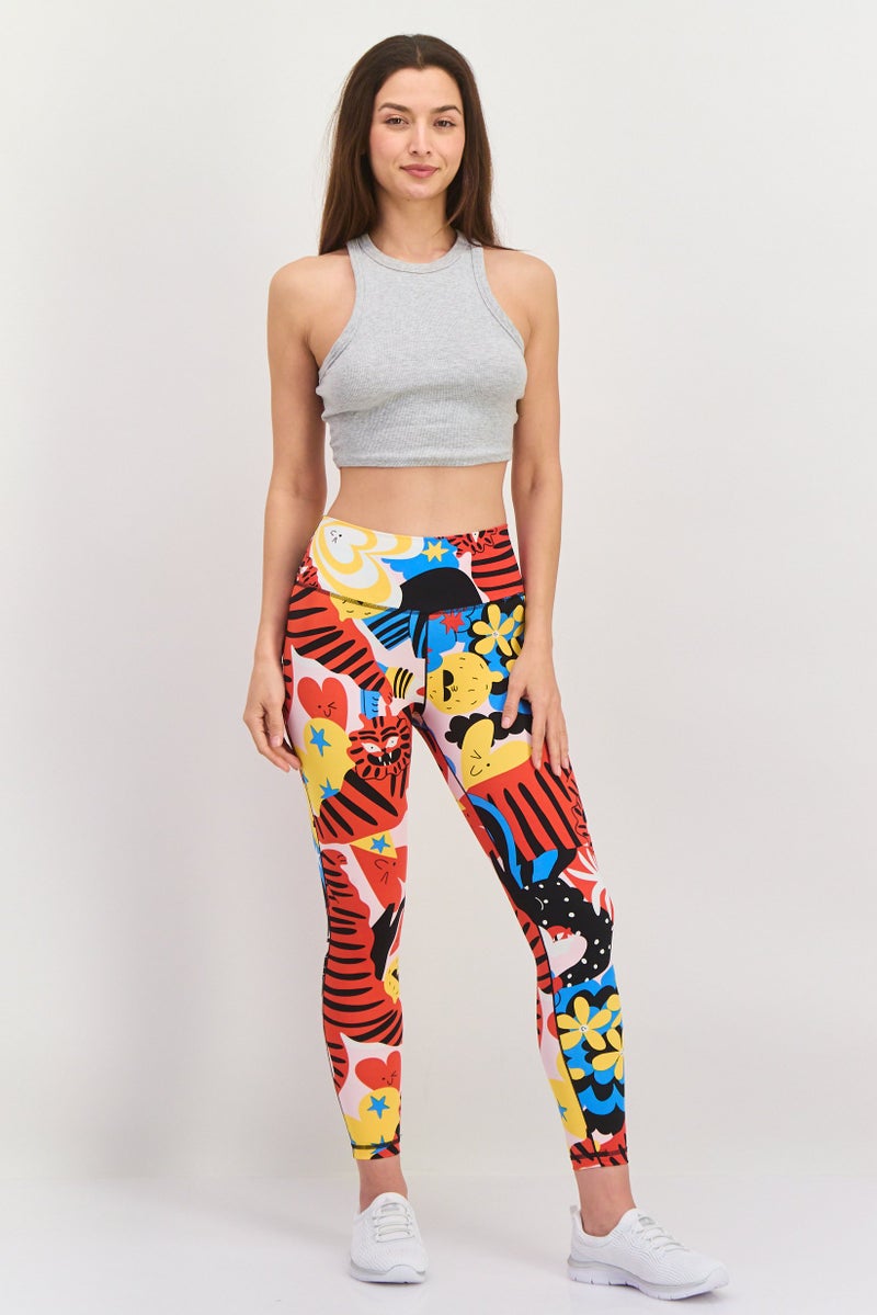 Adidas Women Sportswear Fit Training Tights, Multicolor - Image 2