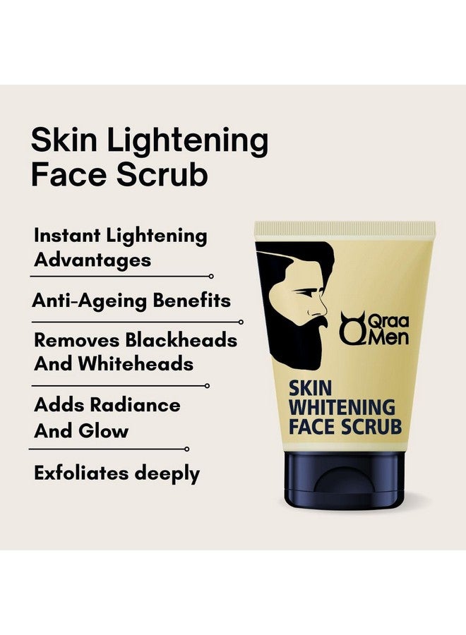 Qraa Men Vitamin C Skin Lightening Face Scrub With Yogurt And Oatmeal - Image 2