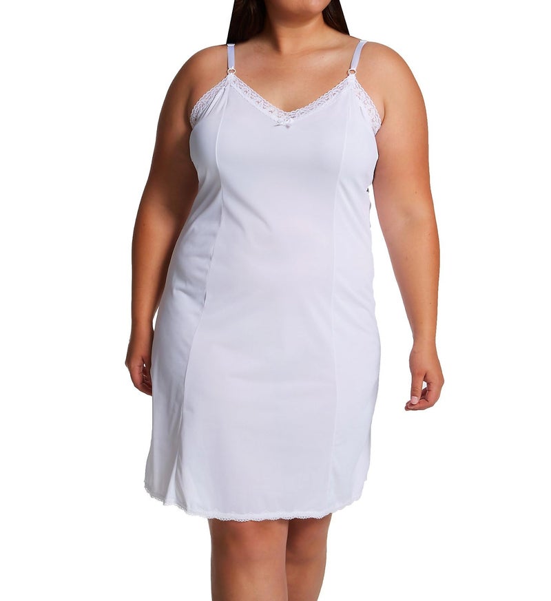 Shadowline Women's Adjustable Strap 25 Inch Daywear Full Slip 27304 46 White - Image 5