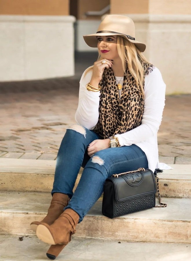 Mealah Leopard-Print-Scarf for Womens - Classic-Cheetah-Wrap-Shawl Long Lightweight Sunscreen Scarf(28"×59") - Image 5