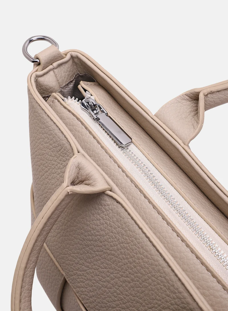 Haute Sauce Women's The Interweave Hand Bag - Ecru White