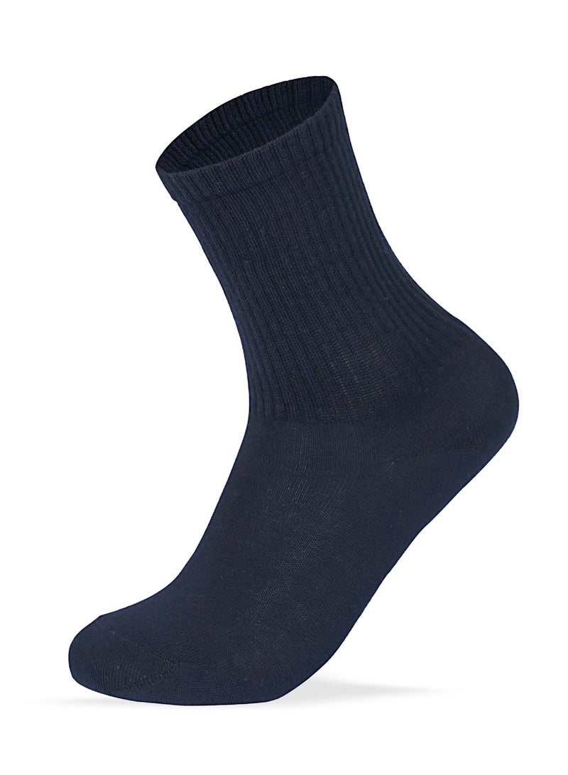 SAM SOCKS Kids Set of 3 Long School Plain Socks White-Grey-Blue size 26-29 EU - Image 3