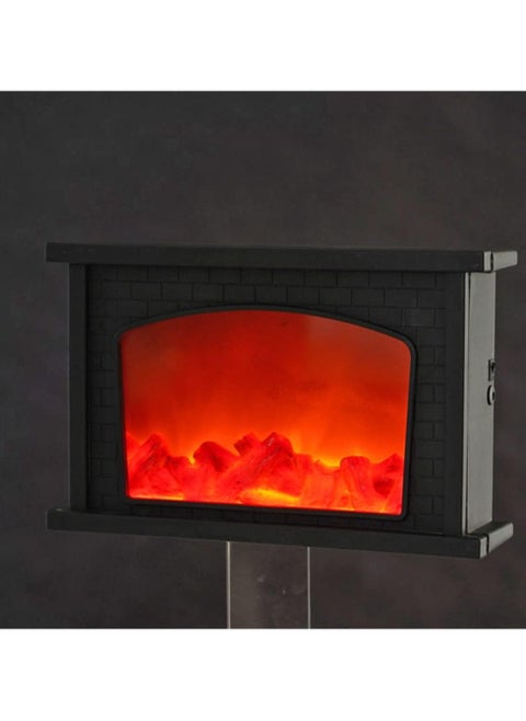 LED fireplace lantern, simulation fireplace lantern, with switch,USB and battery operated, flame effect, fireplace lamp, indoor and outdoor decoration