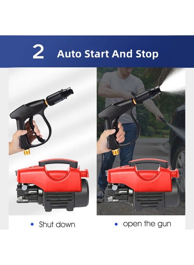 ALongDeng Electric Pressure Washer 3500 Psi 2000W High Power Washer with 32 ft Hose Detachable Water Gun Electric Pressure Washer for Cleaning Cars Fences Pool - Image 3