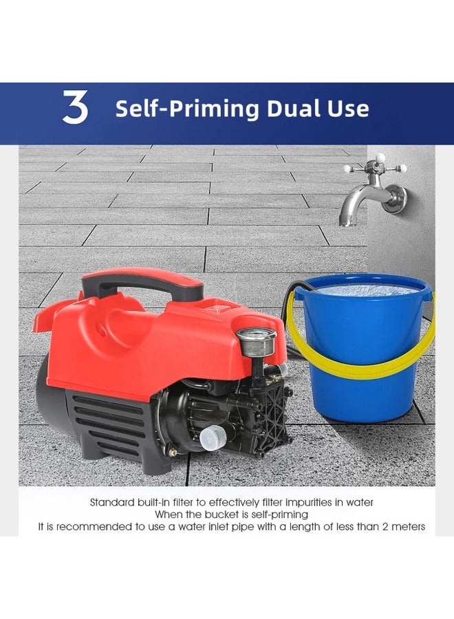 ALongDeng Electric Pressure Washer 3500 Psi 2000W High Power Washer with 32 ft Hose Detachable Water Gun Electric Pressure Washer for Cleaning Cars Fences Pool - Image 4