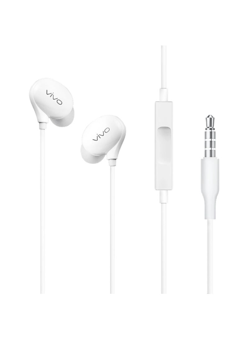 vivo XE710 Wired Earphones with Master-Level Hi-Fi Sound | In-Line Remote Control | Crystal Pebble Design | Ergonomic Fit - Image 1