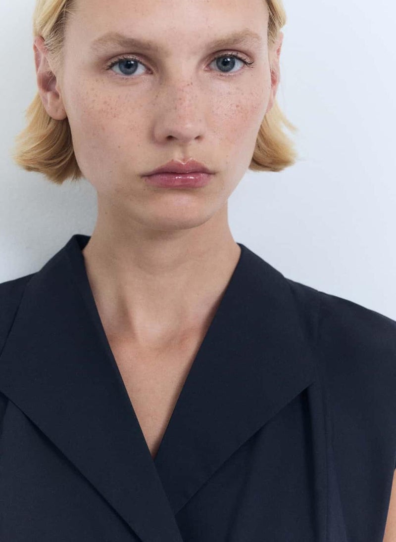MANGO Belted Cotton Poplin Dress  - Image 4
