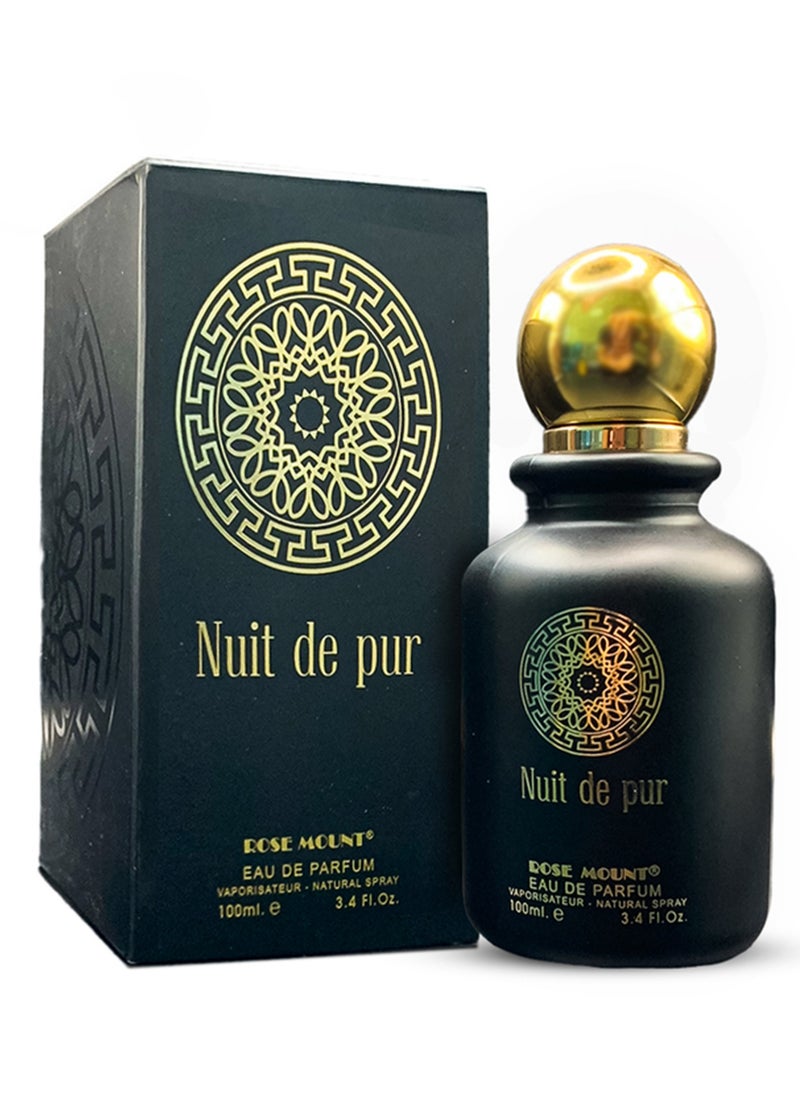 ROSEMOUNT - Rosemount Nuit De Pur Eau De Perfume 100 ml Unisex Arabic Perfumes Unleash Long Lasting Perfumes for Men and Women Best Men's And Womens Fragrances for any Occasion - Image 1