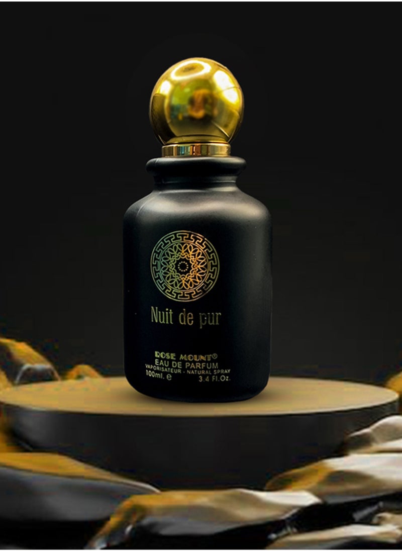 ROSEMOUNT - Rosemount Nuit De Pur Eau De Perfume 100 ml Unisex Arabic Perfumes Unleash Long Lasting Perfumes for Men and Women Best Men's And Womens Fragrances for any Occasion - Image 1
