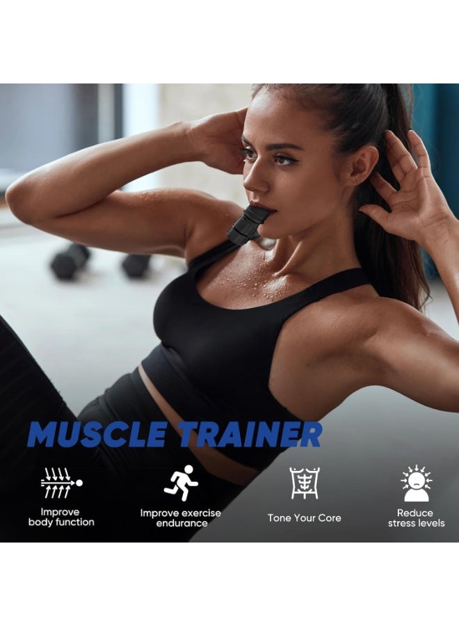 QSHOP® Breathing Trainer, Portable Lung Trainer, Anti-Breath Trainer for Oral and Muscle Exercise, Daily Fitness Training, Easy to Clean Design Brand: Qshop
