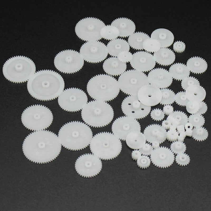 Alextend 58pcs Plastic Gears Module 05 for DC Motor DIY Model Toys - Image 3